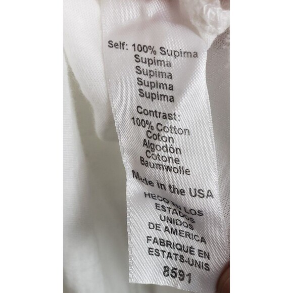 Michael Stars Los Angeles S Tee Slub Gauze Flutter Sleeves Summer White Casual - Picture 5 of 6